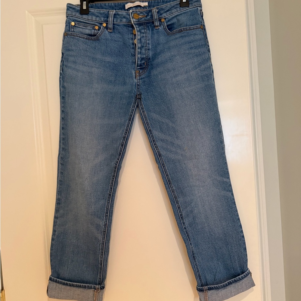 Tory Burch Medium Blue Boyfriend Jeans